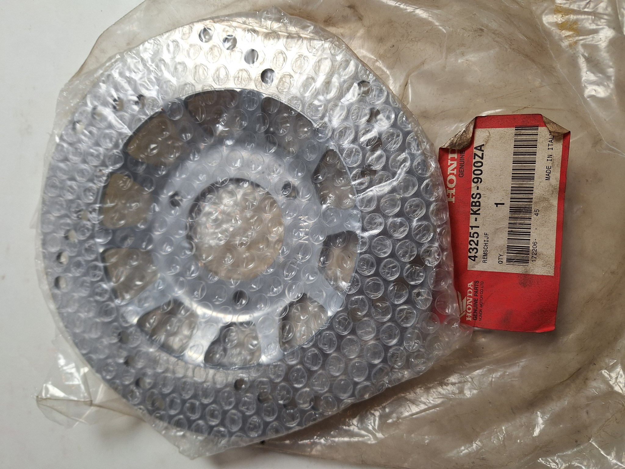 Picture of BREMSSCHEIBE HINTEN  43251-KBS-900ZA  NSR 125